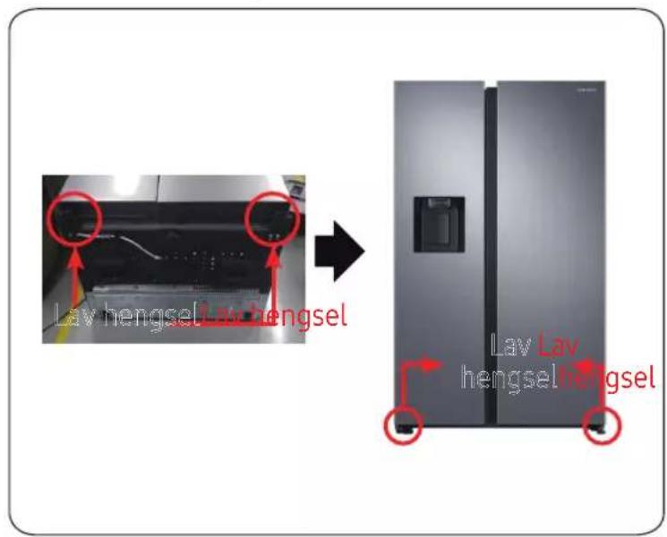 SAMSUNG RS64R5341M9 - Nederste hengsel - 1