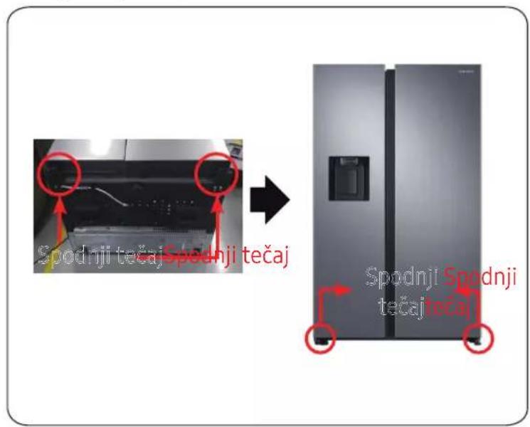 SAMSUNG RS64R5341M9 - Spodnji tečaj - 1