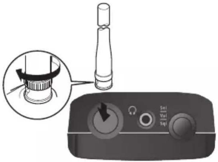 UNIDEN Bearcat SR30C - Raccord de l'antenne - 1