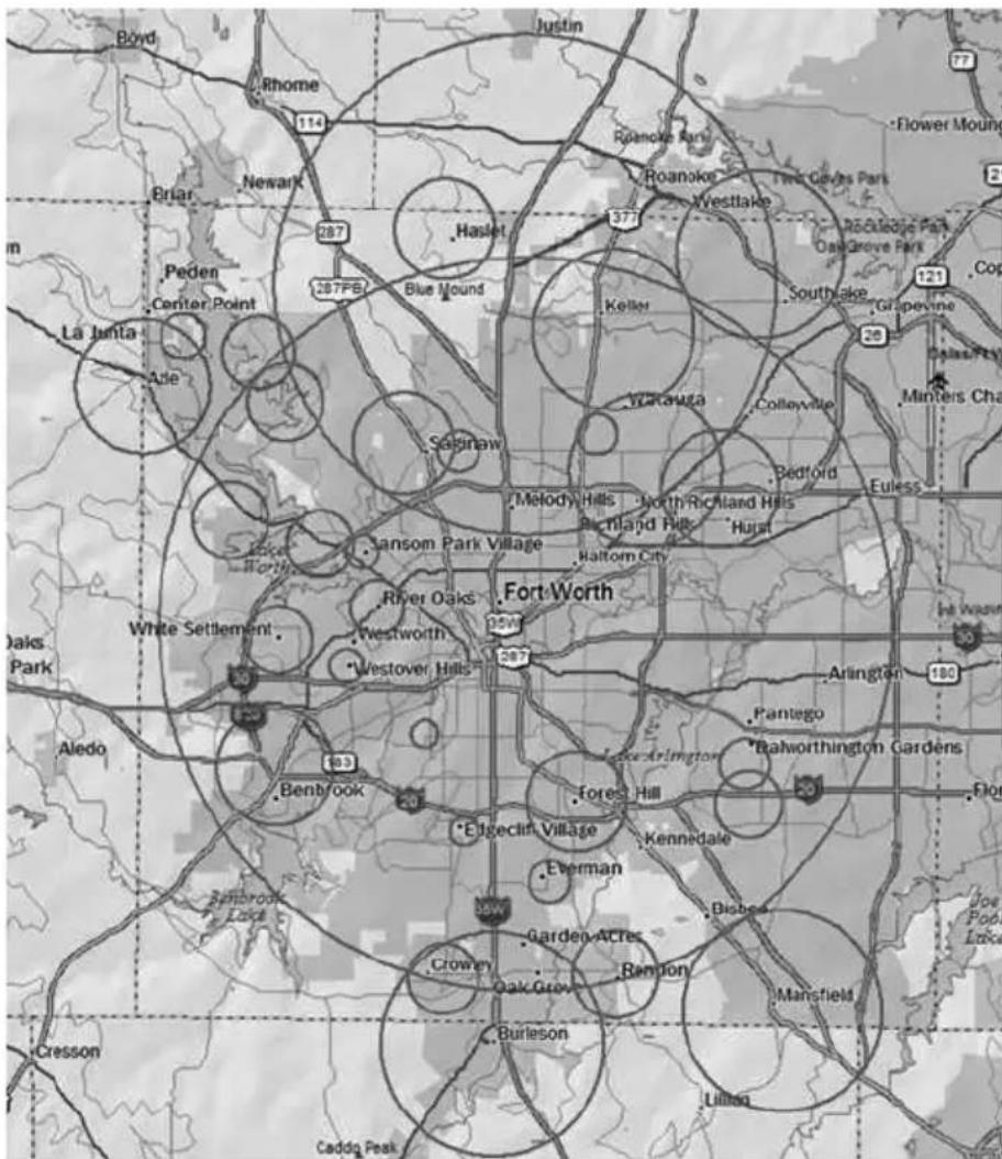 Boyd Rhome 114 Newark Briar Peden Center Point La Junta Ade 287 Blue Mound Haslet Sakinaw Keller Wakauza Colleyville Southlake Capeyville Minters Cha Bedford Euless Melody Hills North Richland Hills Richland Hills Hurst Lahltorn City River Oaks Fort-Worth White Settlement Westworth Westover Hills Arlington 190 Aledo 103 Bentbrook Lake Arlington Eigeclin Village Forest Hill Kennedale Everman Bisbee Garden Acres Crowey Oak Grove Ramton Burleson Lillego Cadda Peak Dresson Joe Podi Lake