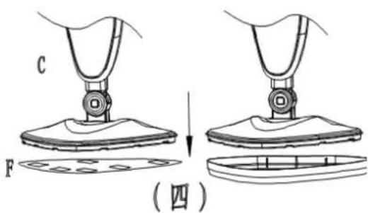 Montiss CSC631 - Aaching a cleaning pad: - 2