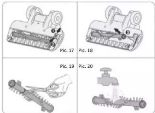 Montiss Chicago CVC641 - Cleaning the turbo brush - 1