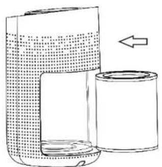 TREBS Smart Air Purifier 49200 - DE HEPA-FILTER VERVANGEN - 4
