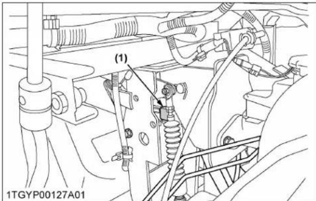 KUBOTA RTV-X1130 - Vérification de l'interrupteur des yeux de freinage - 1
