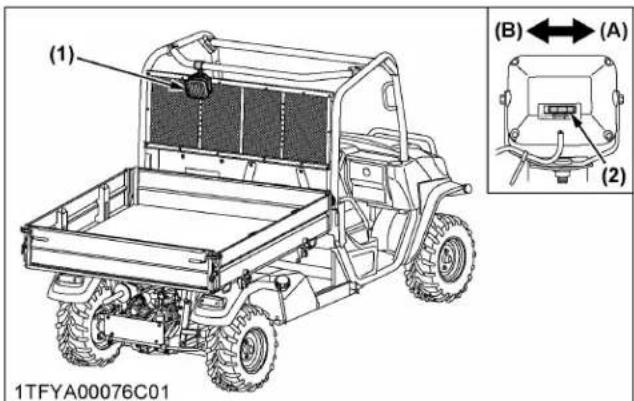 KUBOTA RTV-X1130 - Projecteur de travail (arrière) (si équipe) - 1