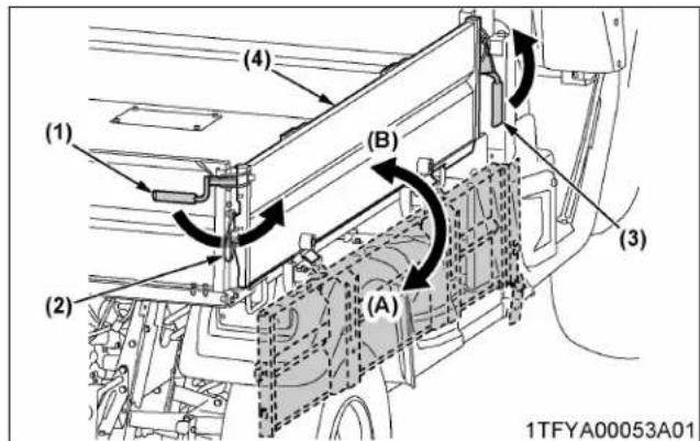 KUBOTA RTV-X1130 - Pour fermer l'une ou l'autre des portes laterales - 1