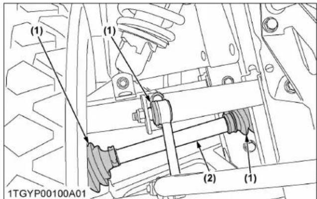 KUBOTA RTV-X1130 - Vérification des soufflets d'étanchéité - 3