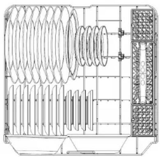 MIDEA MDF24P1BWW - LOWER RACK - 1