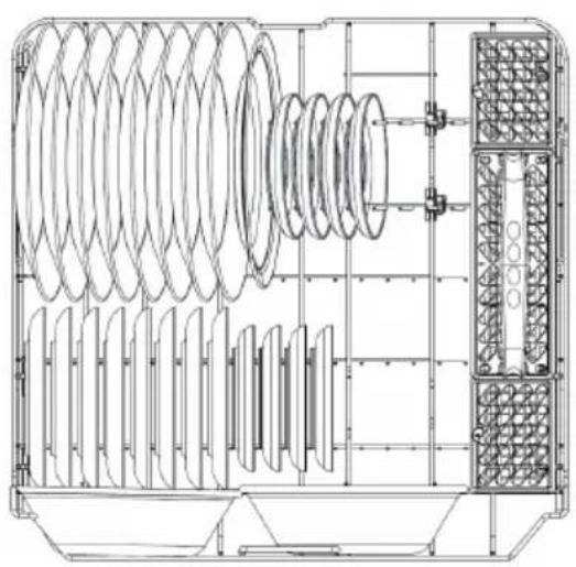 MIDEA MDF24P1BWW - PANIER INFÉRIEUR - 1