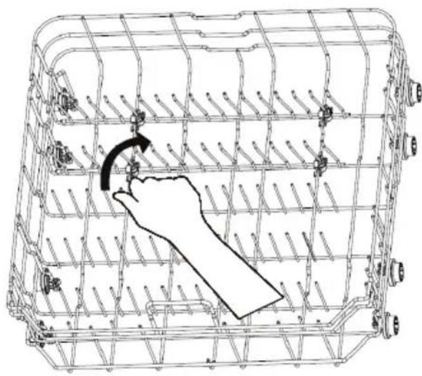 MIDEA MDF24P1BWW - ADJUSTABLE RACK TINES - 1