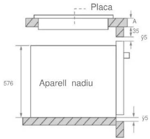 Benavent HMBM702X - Diagrama de l'armari (armari sota taulell de cuina) - 2