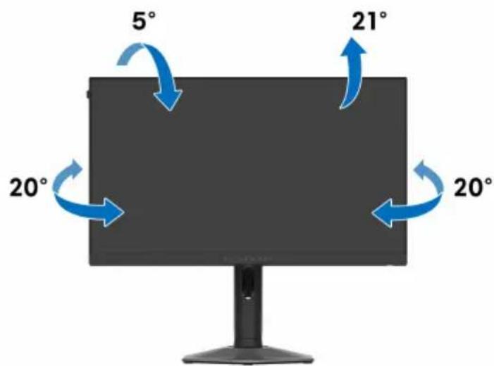 ALIENWARE AW2524HF - Réglage d'inclinaison et de pivotement - 1