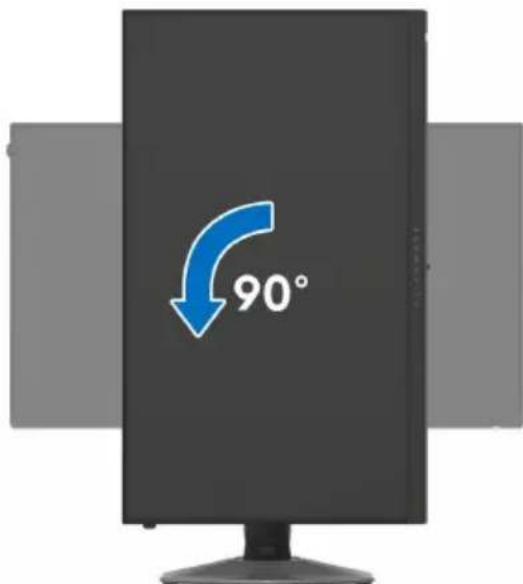 ALIENWARE AW2524HF - Pivoter dans le sens antihoraire - 1