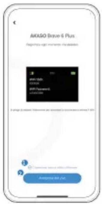 Akaso Brave 6 Plus - Connessione all'App AKASO GO - 5