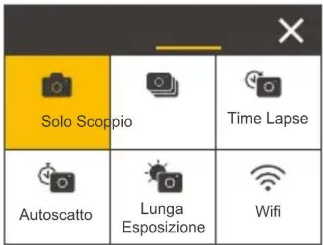 Akaso Brave 6 Plus - Accedere al menu delle modalità - 2