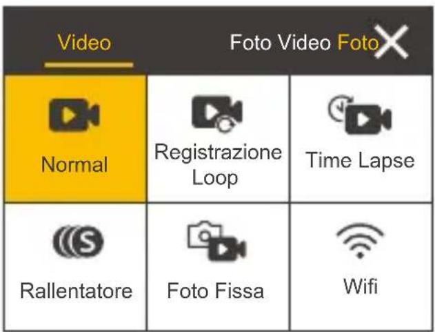 Akaso Brave 6 Plus - Accedere al menu delle modalità - 1