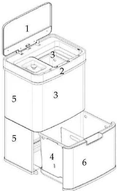 TREBS Comfortliving 99347 - DUSTBIN COMPOSITION - 1