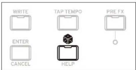 WRITE TAP TEMPO PRE FX ENTER CANCEL HELP