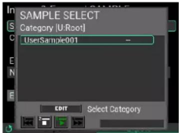 KORG MPS-10 - Procédure d'exportation d'échantillons ('SAMPLE') - 2