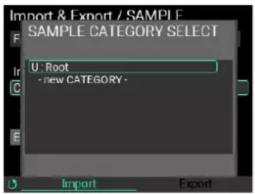 KORG MPS-10 - Quand un dossier contenant plusieurs fichiers de données d'échantillon ('SAMPLE') est sélectionné - 2