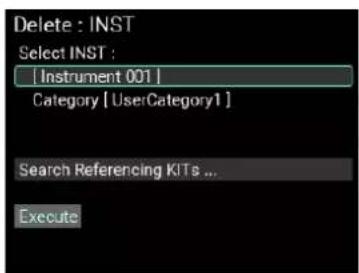 KORG MPS-10 - Suppression d'instruments ('INST') et d'échantillons ('SAMPLE') - 2