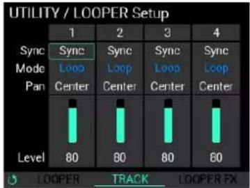 KORG MPS-10 - LOOPER Setup / TRACK - 1