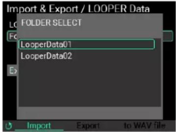 KORG MPS-10 - Procédure d'importation des données du Looper - 2