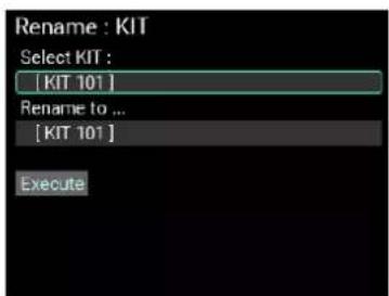 KORG MPS-10 - Procédure de changement de nom - 1