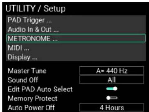 KORG MPS-10 - Utilisation du métronome - 1