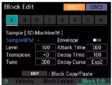 KORG MPS-10 - INST / Block Edit - 1