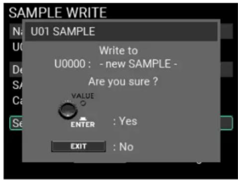 KORG MPS-10 - Sauvegarder un échantillon ('SAMPLE') - 1