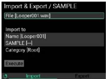 KORG MPS-10 - Procédure d'importation d'échantillons ('SAMPLE') - 1