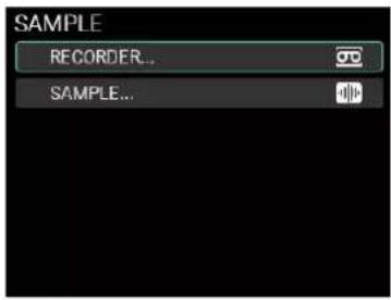 KORG MPS-10 - Menu d'édition "SAMPLE" - 1