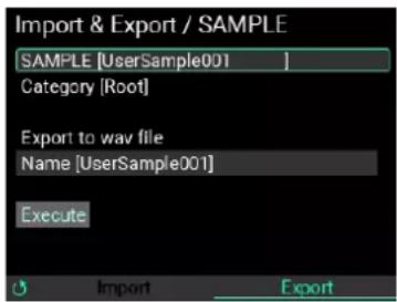 KORG MPS-10 - Procédure d'exportation d'échantillons ('SAMPLE') - 1