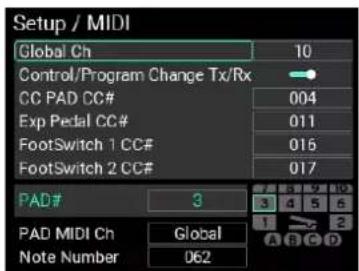 KORG MPS-10 - Setup / MIDI - 1