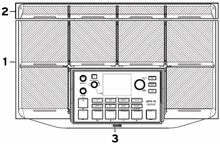 KORG MPS-10 - Panneau avant - 1