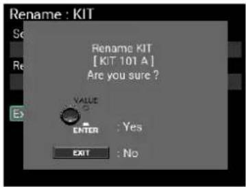 KORG MPS-10 - Procédure de changement de nom - 3