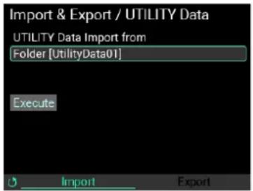 KORG MPS-10 - Import & Export / UTILITY Data - 1