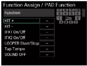 KORG MPS-10 - Function Assign / PAD Function - 1