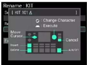 KORG MPS-10 - Procédure de changement de nom - 2