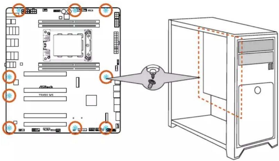 ASROCK TRX50 WS - Installation de la carte mère - 1