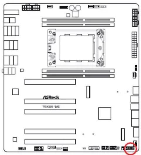 ASROCK TRX50 WS - Embases et connecteurs de la carte mère - 2