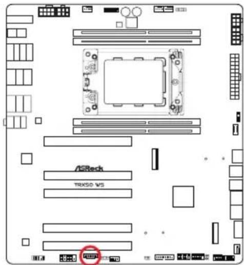 ASROCK TRX50 WS - Embases et connecteurs de la carte mère - 29
