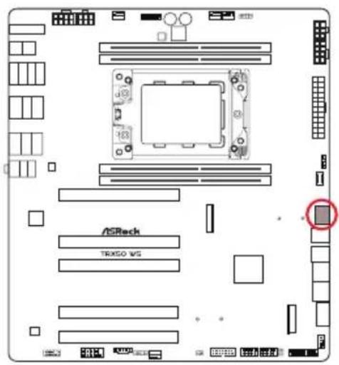 ASROCK TRX50 WS - Embases et connecteurs de la carte mère - 8