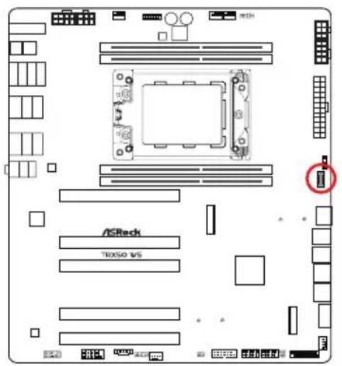 ASROCK TRX50 WS - Embases et connecteurs de la carte mère - 12