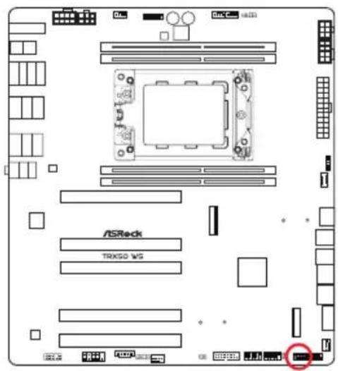 ASROCK TRX50 WS - Embases et connecteurs de la carte mère - 3