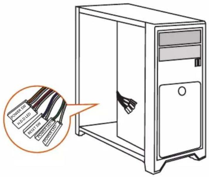 ASROCK TRX50 WS - Connexion à l'embase du panneau avant - 1