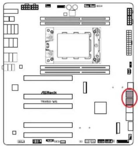 ASROCK TRX50 WS - Embases et connecteurs de la carte mère - 6