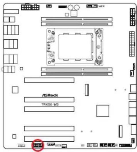 ASROCK TRX50 WS - Embases et connecteurs de la carte mère - 31