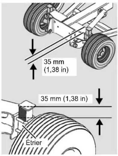KUBOTA RA2577 - Réglage des roues support [+] - 1